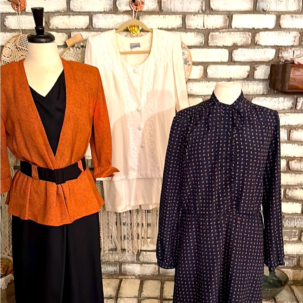 3 vintage dresses / golden girls designing women Halloween